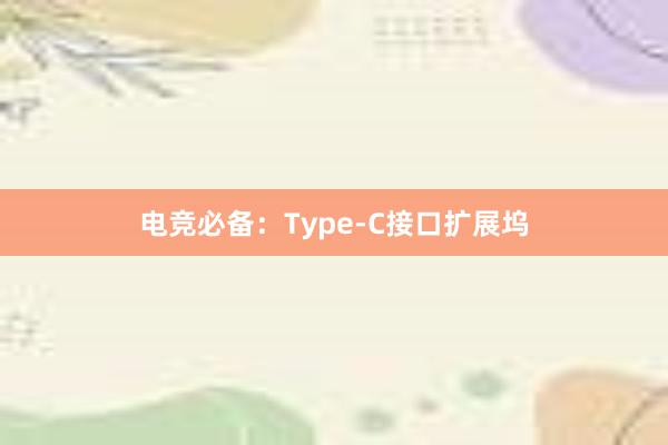 电竞必备：Type-C接口扩展坞