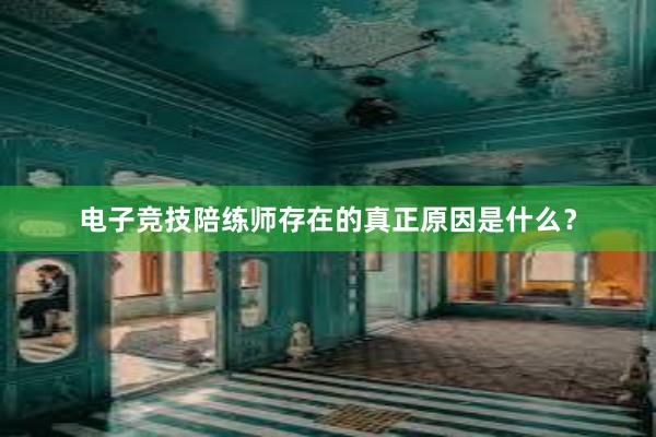 电子竞技陪练师存在的真正原因是什么？