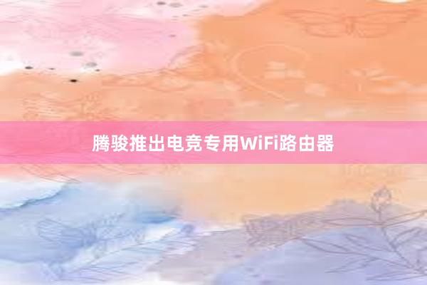 腾骏推出电竞专用WiFi路由器